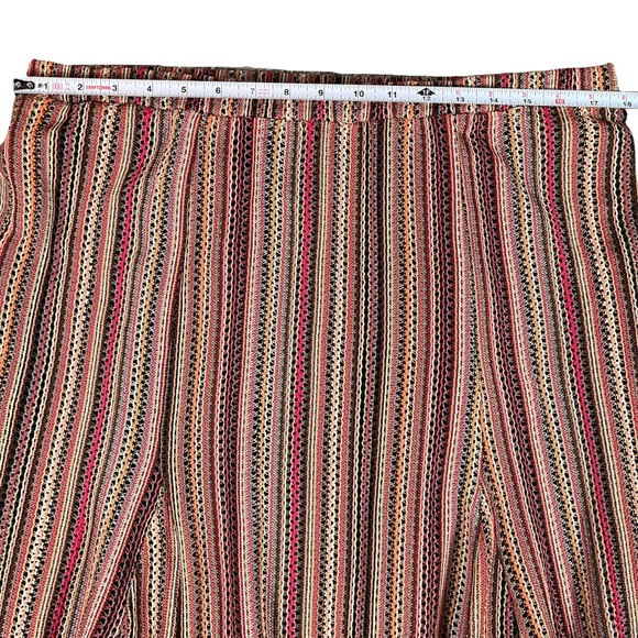 Downeast size Xl multi-colored striped ruffle skater circle style mini skirt EUC - Picture 7 of 10